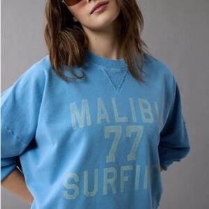 American Eagle Big Hug Malibu Surfing 77 sweatshirt